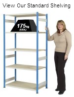 Standard Steel Shelving Without Boxes