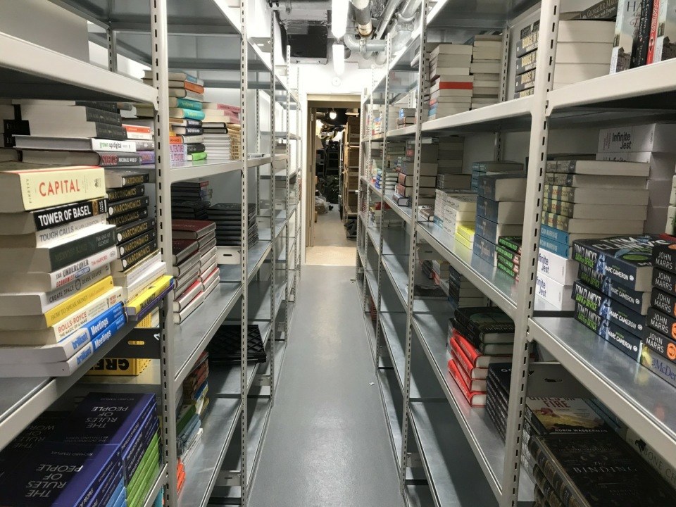 Shelving with specially supplied solid steel shelves
