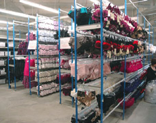 EZR Racking Units Holding Lingerie In A Retail Stockroom