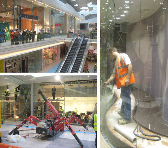 Installation and construction photos at white city