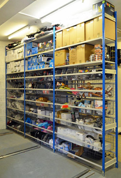 stockroom shelving racks