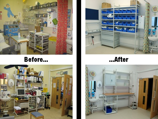Hospital Ward Storage Solution Before & After