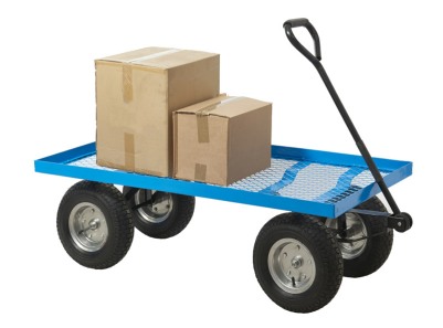 Turntable truck with boxes