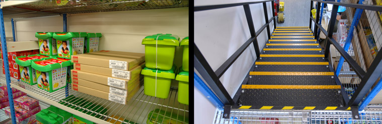 Two Tier Shelving Racks For Toy Retailers