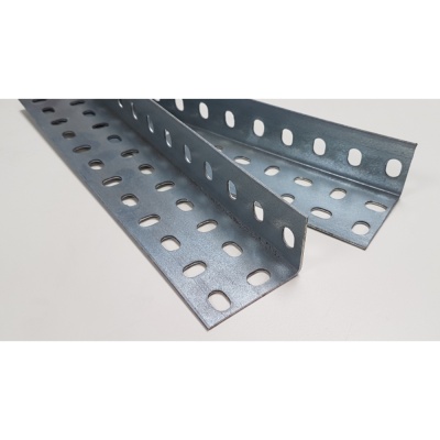 Heavy Duty Slotted Construction Angle 60 x 40mm Galvanised - Pack of 10