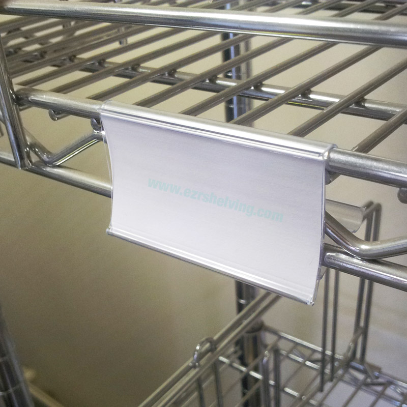 Wire Shelving Clip-On Label Holders