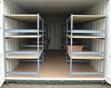 Container racking can be used for cost-effective archive storage