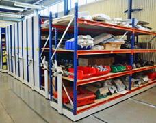 Roller racking for heavy duty storage
