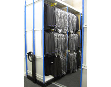 Examples of Hanging Garment Racks On Wheeled Bases