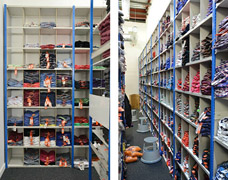Pigeonholes for clothing storage