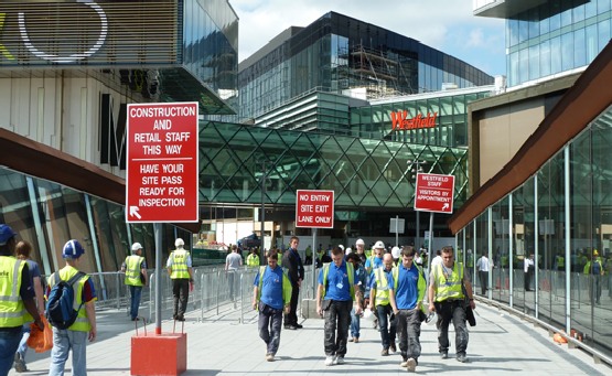 Westfield Shopping Centre Building Work