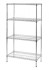 Chrome Wire Lipped Shelf Rack