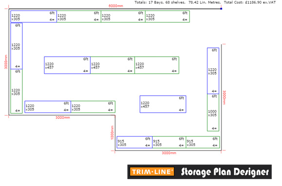 Example Shelving Layout