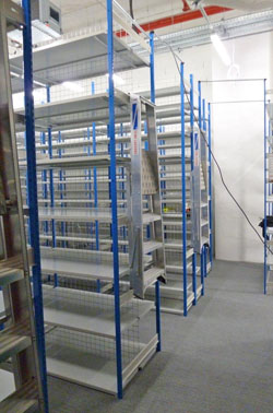 Stockroom retail racking