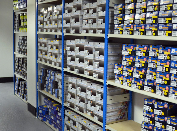 Trimline Shelving Units Within A Stockroom