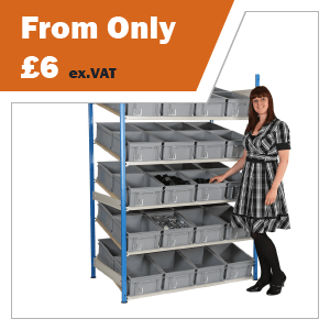 Euro Containers & Plastic Box Shelving