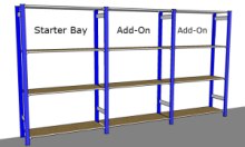 Trimline Shelving Overall Dimensions