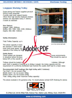 Longspan Shelving Trolley Info Sheet