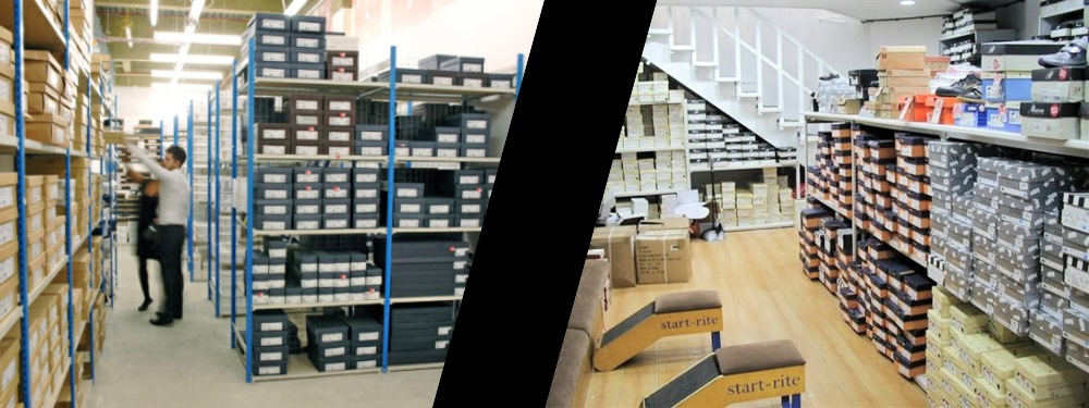 shoe box storage solutions by EZR Shelving