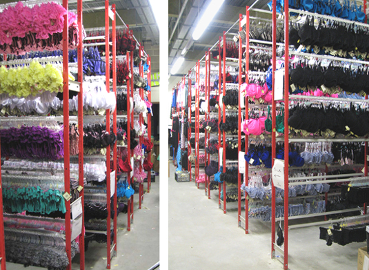 Lingerie Racking Units