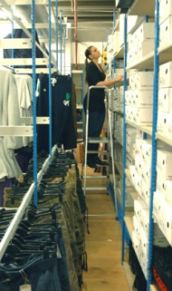 Slimline shoe and garment racking