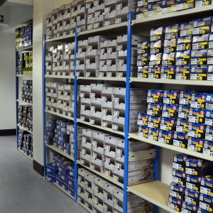 Retail Stockroom Shelving Example