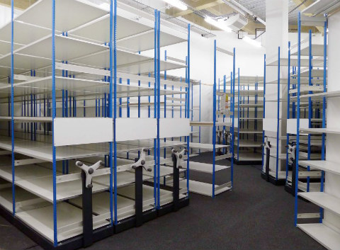 Mobile Stockroom Shelving