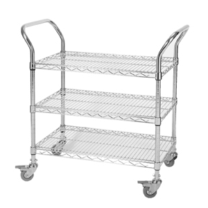 Chrome Wire Trolley - 3 Tier