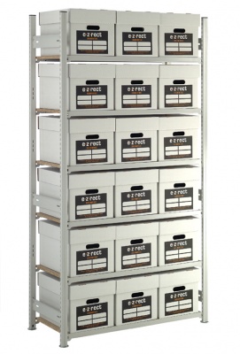 Archive Box Shelving Unit (18 Boxes)