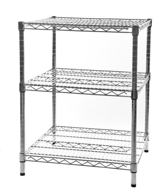 Square Chrome Wire Display Unit - H760mm