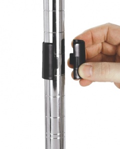 Chrome Wire Upright Post - Pack of 4