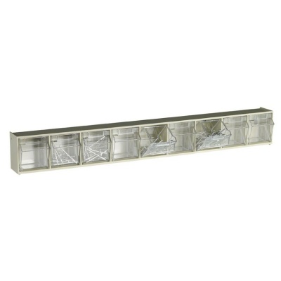 Clearbox Tilting Storage Bins With Retaining Bar