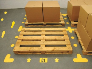 Warehouse Floor Signalling Markers