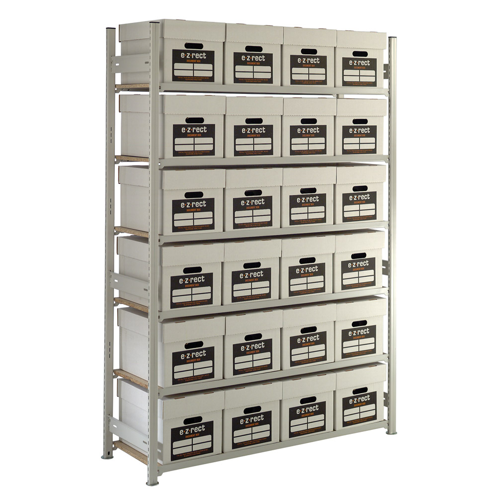 Archive Storage Shelving - 24 Boxes