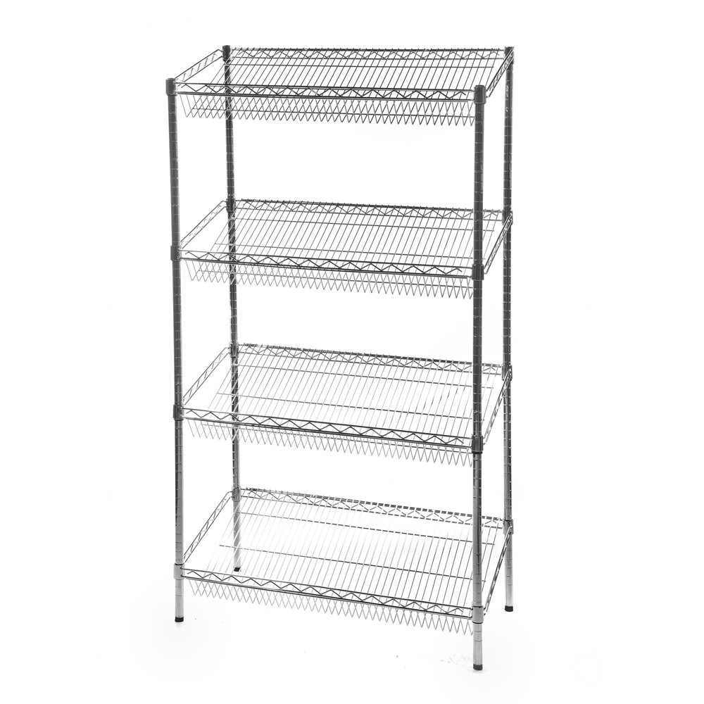Chrome Wire Sloping Shelving