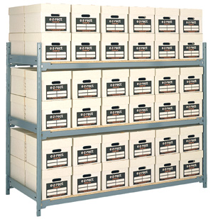 Double Depth Bulk Archive Shelving - H1525mm