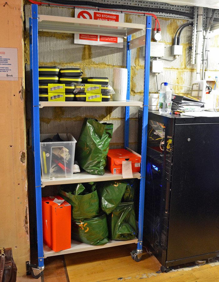 Trimline Mobile Shelving Trolley With 5,6 or 7 Levels