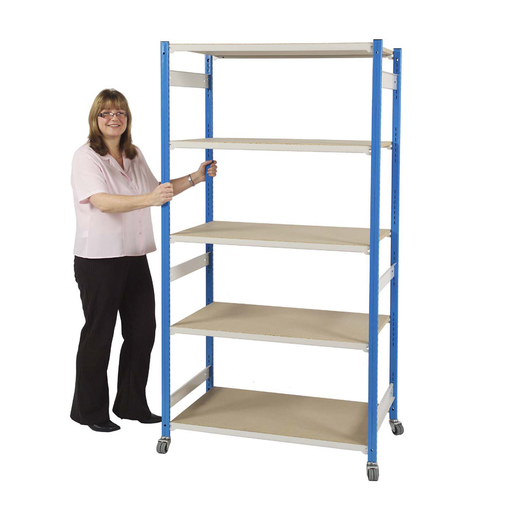 Trimline Boltless Mobile Shelving Unit