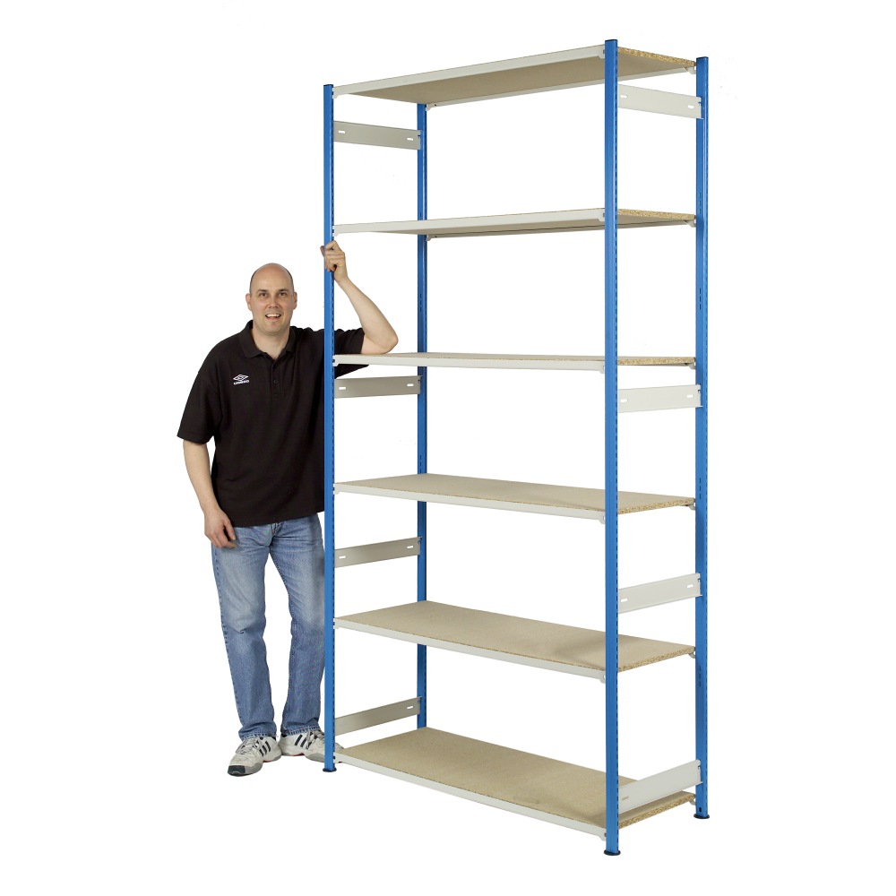 Trimline Storage Shelving 2440mm High - Chipboard Shelves