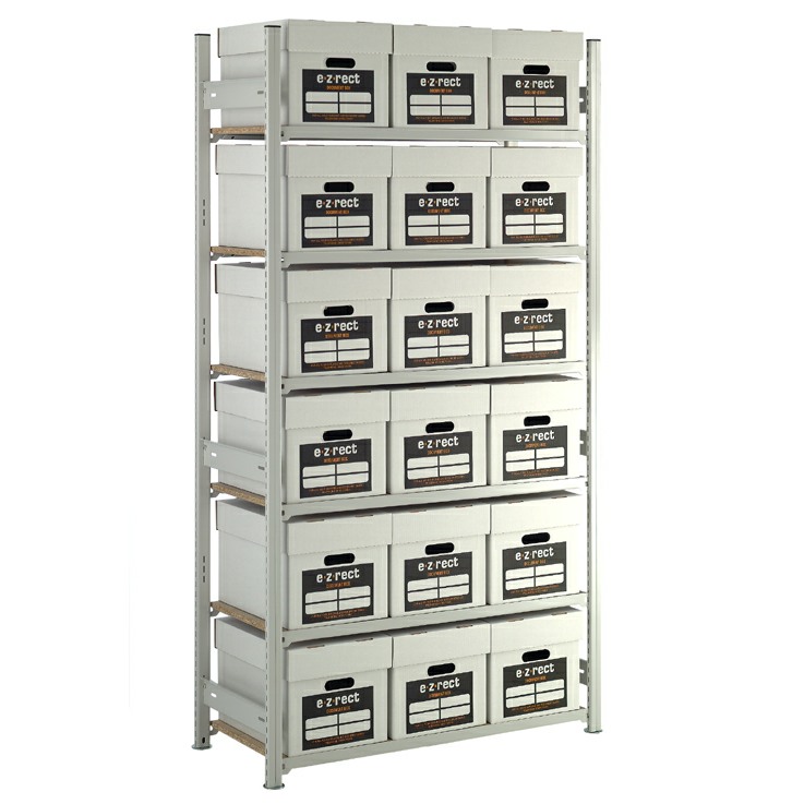Archive Box Shelving Unit (18 Boxes)