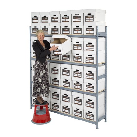 Single Depth Bulk Archive Shelving - H2135mm