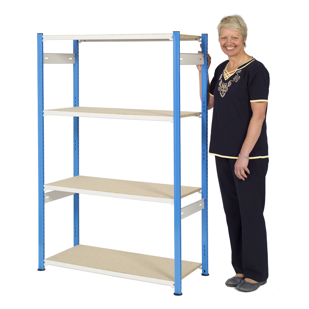 Trimline Boltless Shelving 1525mm High - Chipboard Shelves