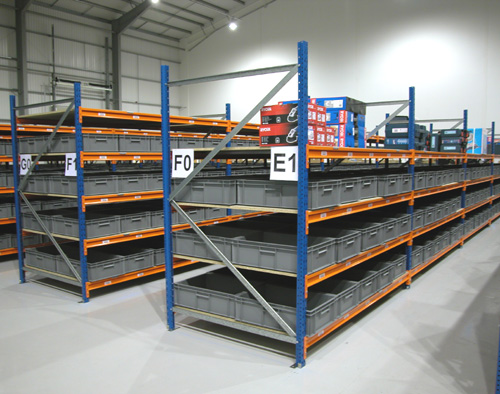 2000H x 1220W x 450D Warehouse Racking 3 Shelf Levels Longspan Shelving Bay 