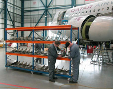 Mobile Shelving Trolley For Aircraft Parts