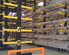 Strong cantilever arm racking