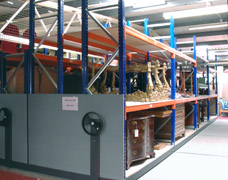 Heavy Duty Mobile Museum Shelving