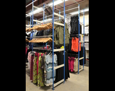 Hanging rails racks for storing clothes EZR Garment Racking
