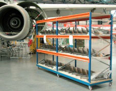 Heavy duty mobile shelf trolleys