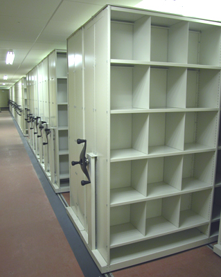 Medical file storage shelves store