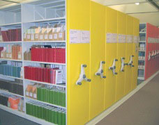 Library mobile shelving solution